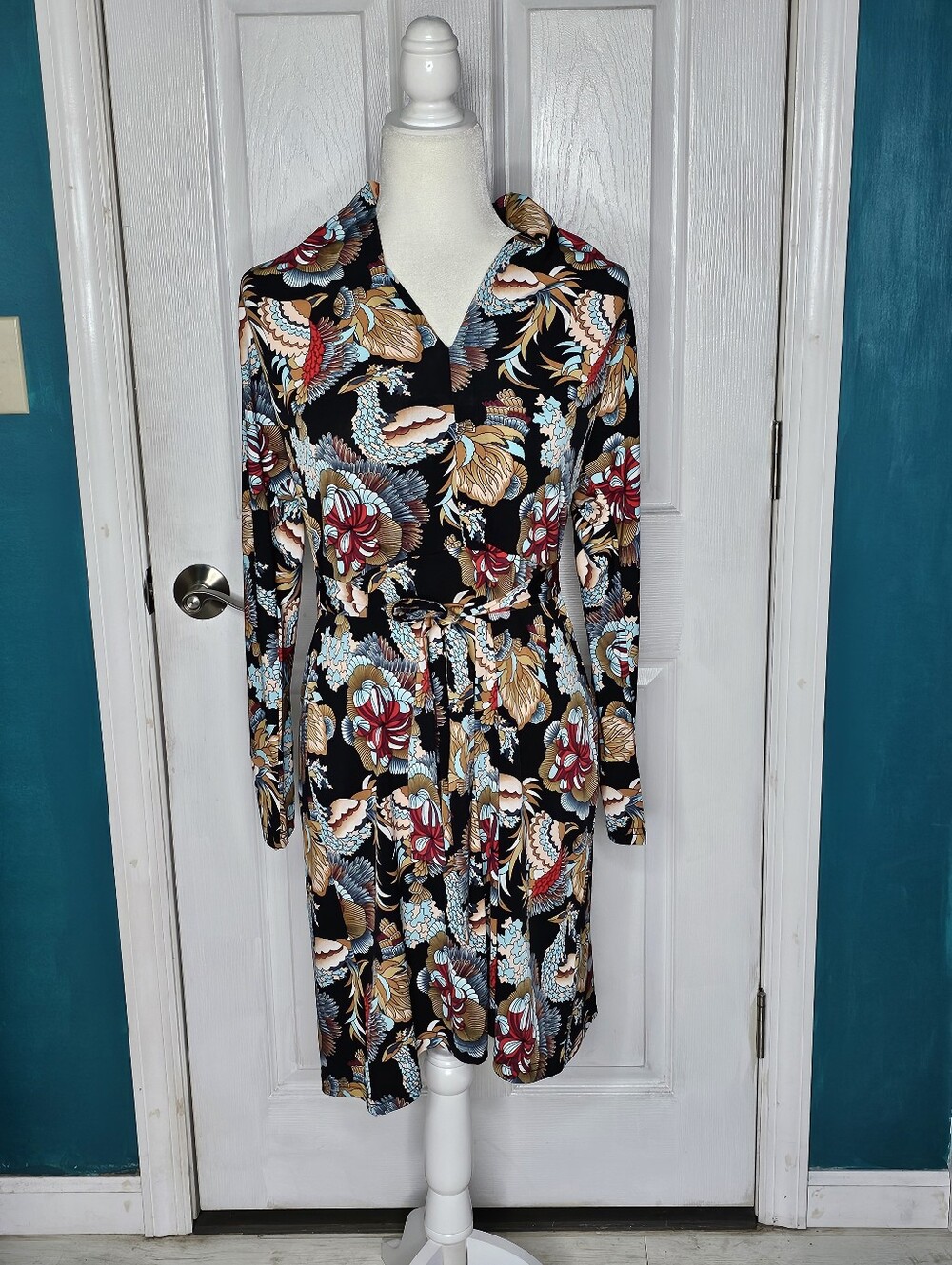 Tracy Negoshian Japanese Garden Print Dress